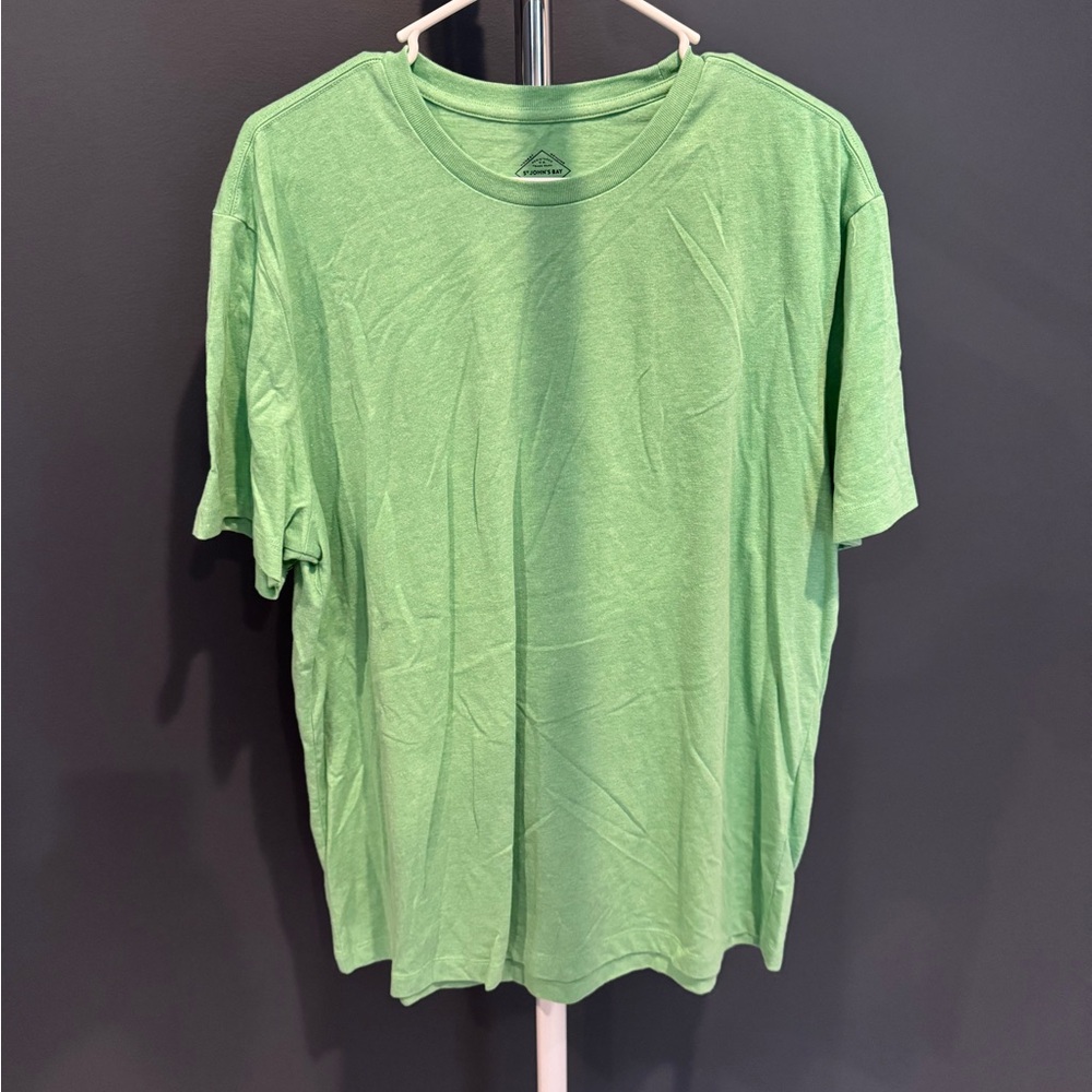 St. John's Bay Light Green Crew Tee